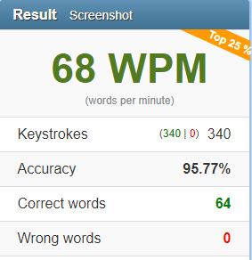Words per minute