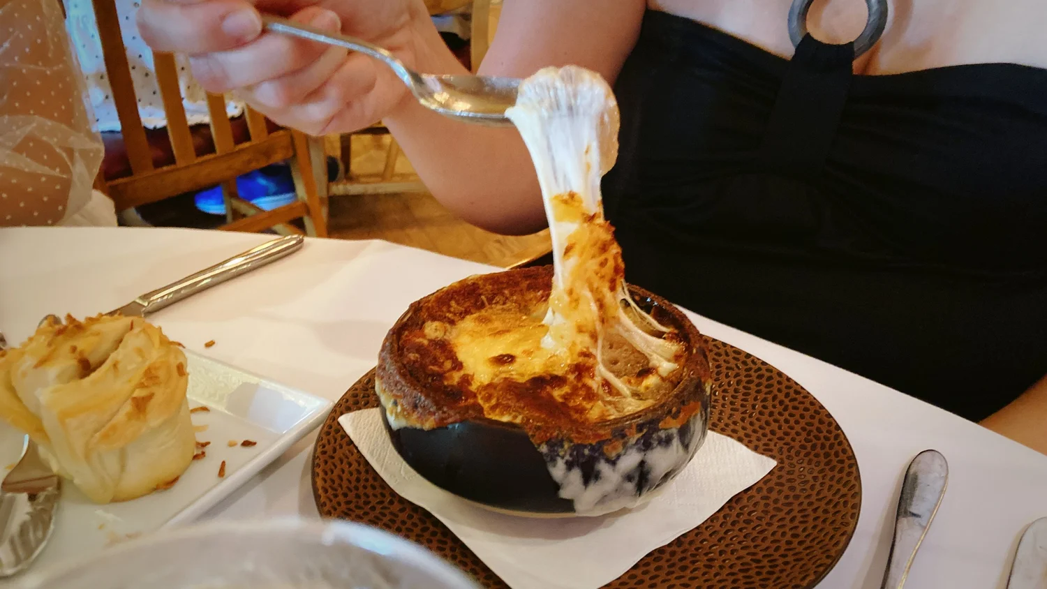 Anniversary at the Yachtsman Steakhouse — French onion soup