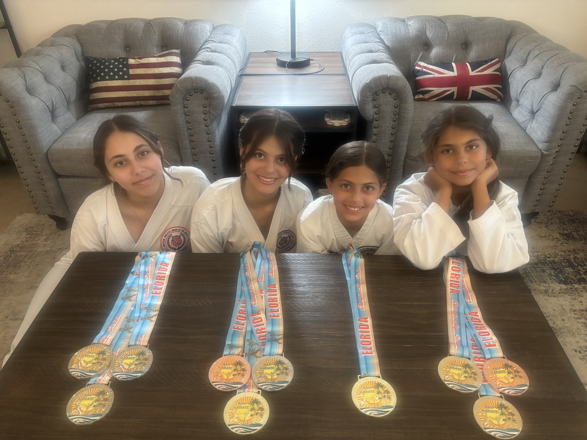 Karate medals
